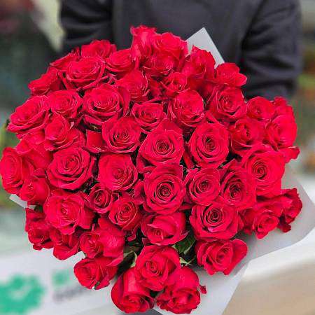 50x červených růží Rhodos