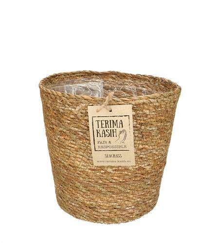 Wicker plant pot cover