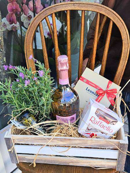 Pink basket Lavender