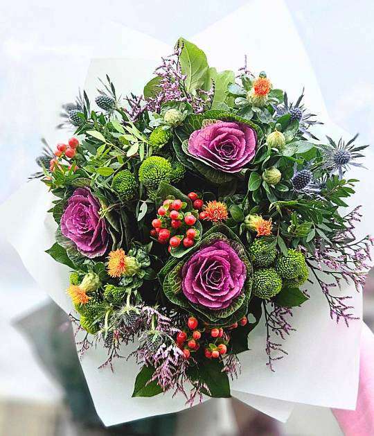 Bouquet of purple cabbage 2