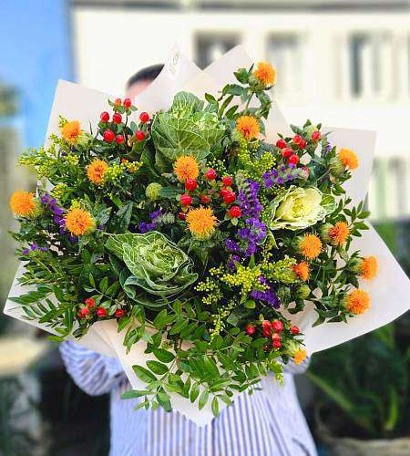 Spinach Brassica bouquet