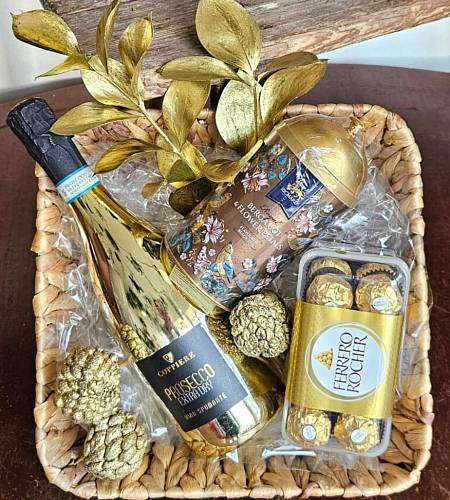 Christmas Golden Basket