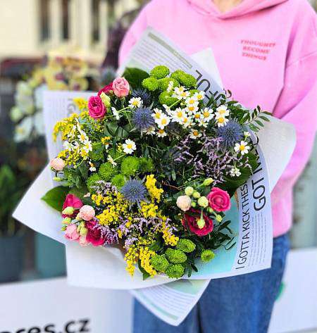 Bouquet of flowering meadow