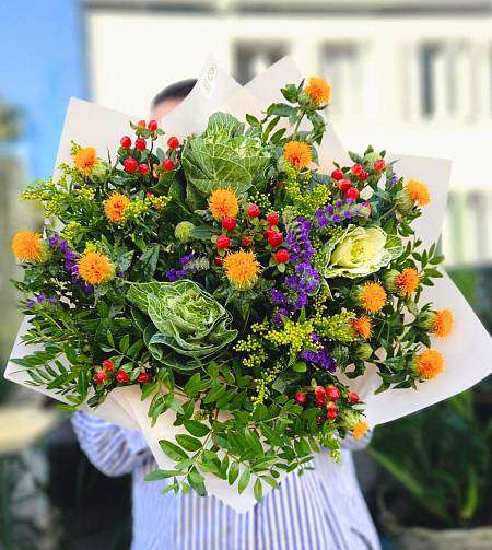 Spinach Brassica bouquet