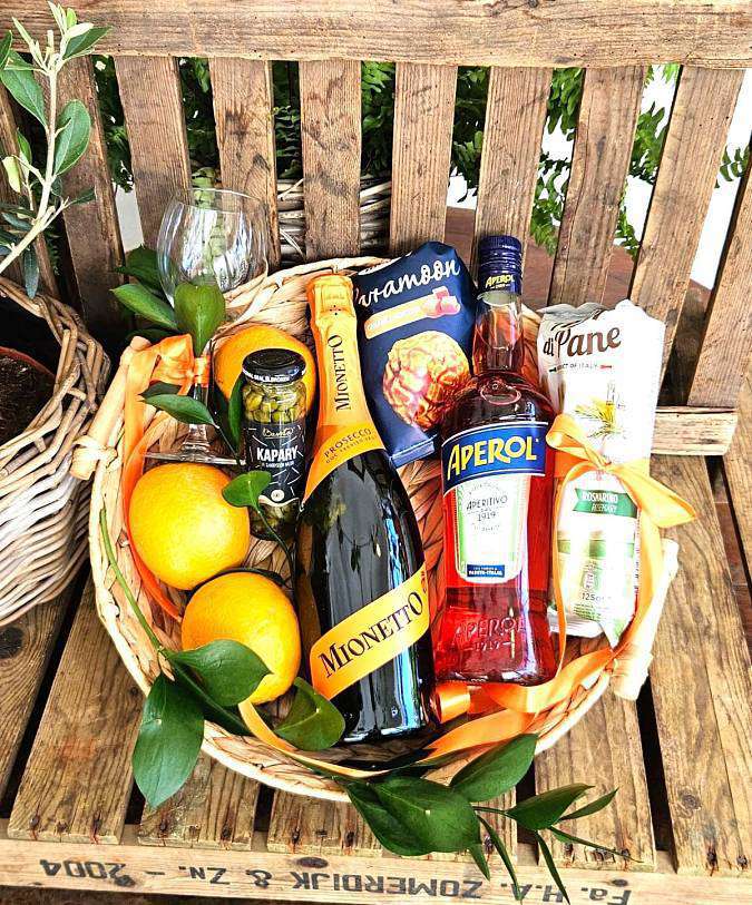 Aperol Spritz из свежей корзины