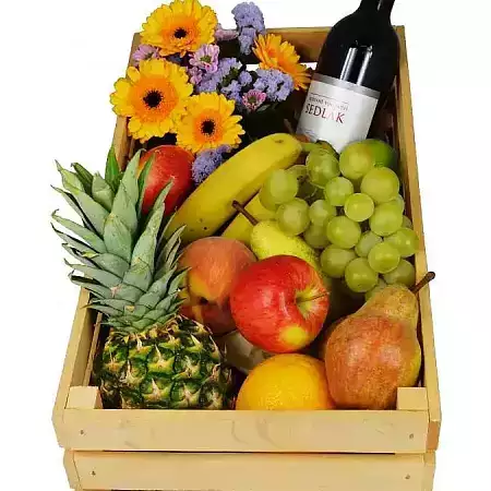 Ящик для фруктов с вином Седлак