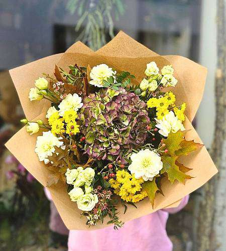 Bouquet of Autumn Hydrangea