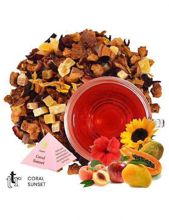 Sypaný čaj – Coral Sunset, dóza 75g 1