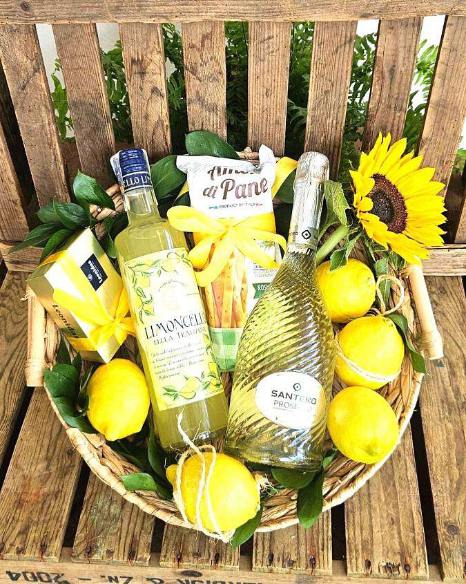 Limoncello dárkový koš