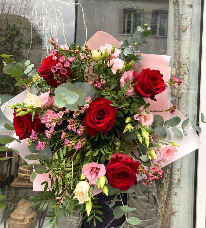 Romance in Eucalyptus Bouquet
