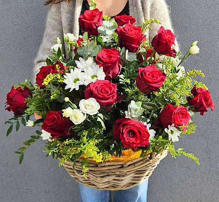 Basket of roses