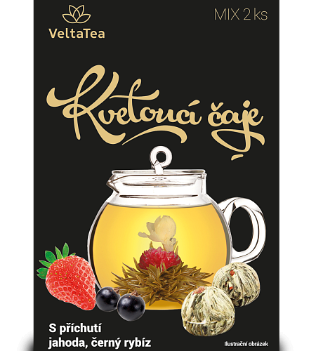 VELTA TEA Bílý květ (Jahoda Černý rybíz)