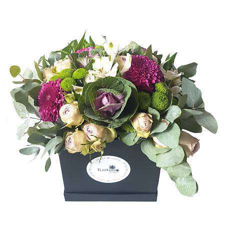 Цветочный ящик фиолетовый Брассика