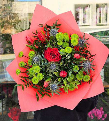 Букет тюльпанов страсти