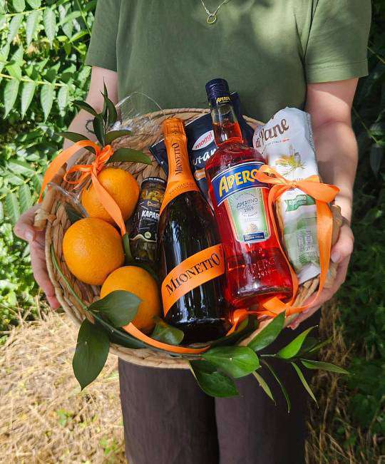 Aperol Spritz из свежей корзины 2