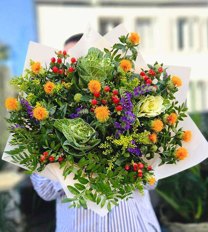 Spinach Brassica bouquet