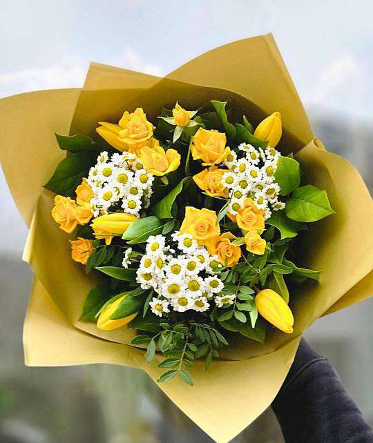 Kytice Žlutý tulipánek 2