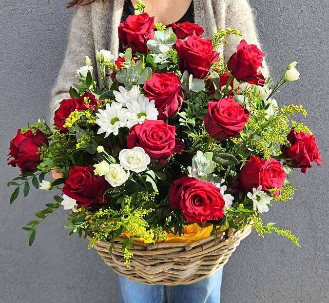 Basket of roses