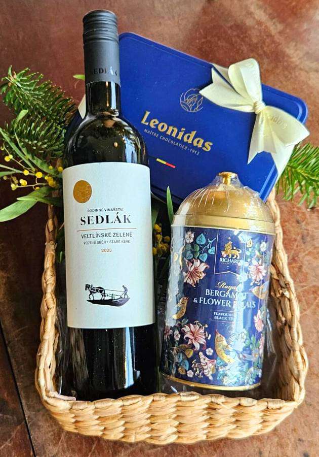 The Blue Gift Basket