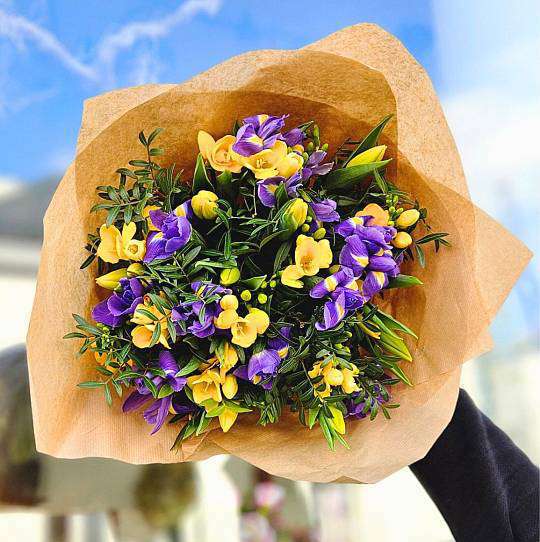 Желто-синий букет 1