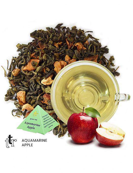 Sypaný čaj – Aquamarine Apple, dóza 75g 1