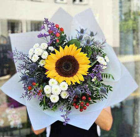 Kytice Slunečnice a bodlák