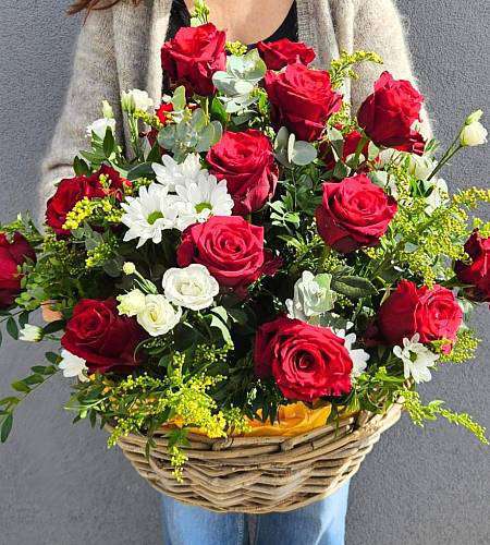 Basket of roses