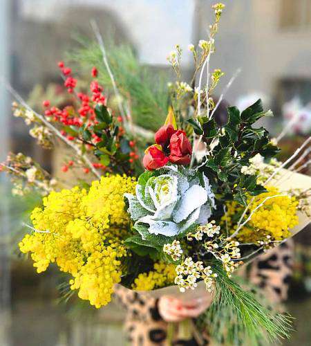 Kytice Vánoční Mimósa